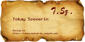 Tokay Szeverin névjegykártya
